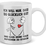 22Feels® Frauen Geschenk zum Jahrestag, Hochzeitstag, Valentinstag etc. - Tasse mit Spruch (Weiss, 320ml)-Weisse Tasse 320ml-22Feels