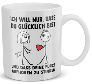 22Feels® Frauen Geschenk zum Jahrestag, Hochzeitstag, Valentinstag etc. - Tasse mit Spruch (Weiss, 320ml)-Weisse Tasse 320ml-22Feels