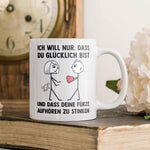 22Feels® Frauen Geschenk zum Jahrestag, Hochzeitstag, Valentinstag etc. - Tasse mit Spruch (Weiss, 320ml)-Weisse Tasse 320ml-22Feels