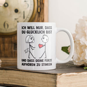 22Feels® Frauen Geschenk zum Jahrestag, Hochzeitstag, Valentinstag etc. - Tasse mit Spruch (Weiss, 320ml)-Weisse Tasse 320ml-22Feels