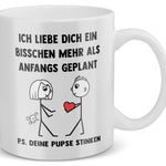22Feels® Frauen Geschenk zum Jahrestag, Hochzeitstag, Valentinstag etc. - Tasse mit Spruch (Weiss, 320ml)-Weisse Tasse 320ml-22Feels