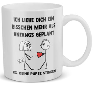 22Feels® Frauen Geschenk zum Jahrestag, Hochzeitstag, Valentinstag etc. - Tasse mit Spruch (Weiss, 320ml)-Weisse Tasse 320ml-22Feels