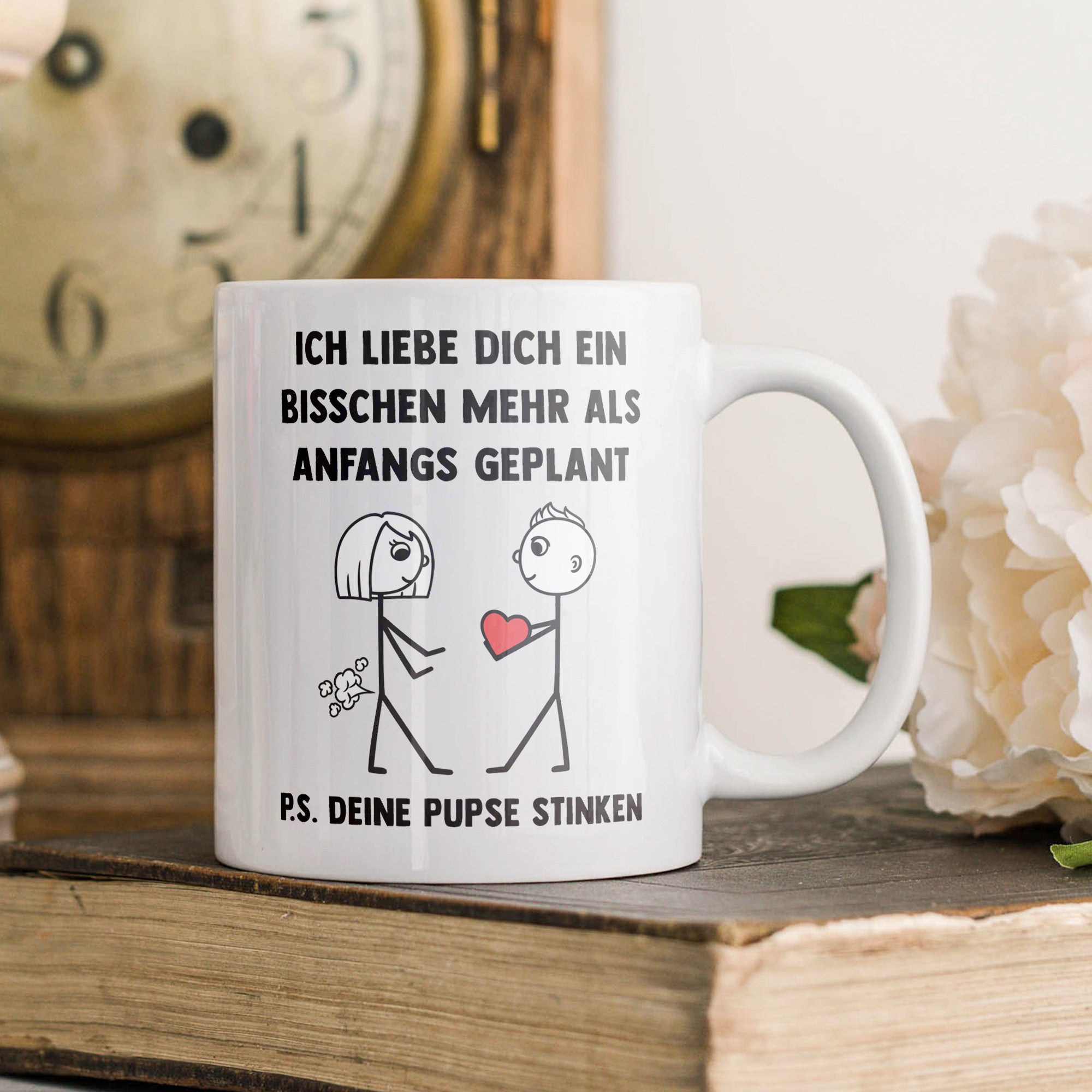 22Feels® Frauen Geschenk zum Jahrestag, Hochzeitstag, Valentinstag etc. - Tasse mit Spruch (Weiss, 320ml)-Weisse Tasse 320ml-22Feels