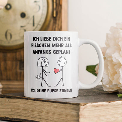 22Feels® Frauen Geschenk zum Jahrestag, Hochzeitstag, Valentinstag etc. - Tasse mit Spruch (Weiss, 320ml)-Weisse Tasse 320ml-22Feels