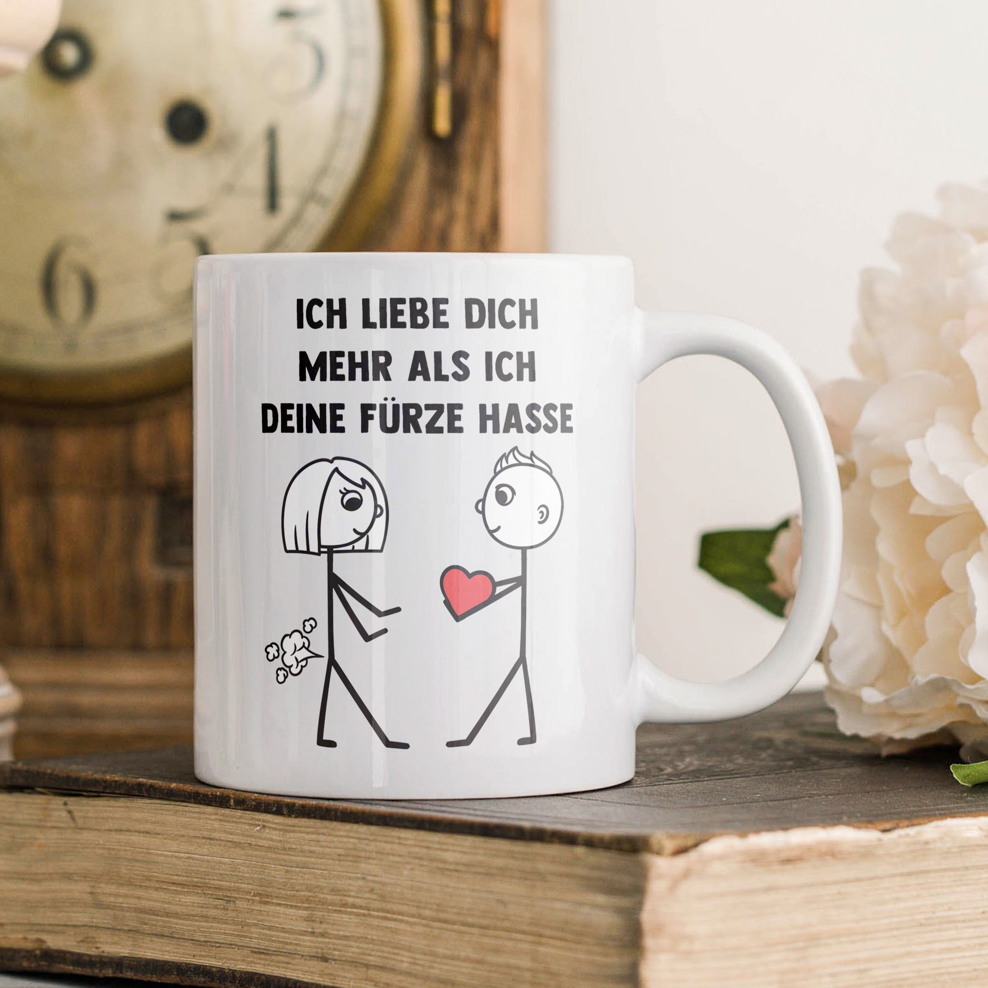 22Feels® Frauen Geschenk zum Jahrestag, Hochzeitstag, Valentinstag etc. - Tasse mit Spruch (Weiss, 320ml)-Weisse Tasse 320ml-22Feels