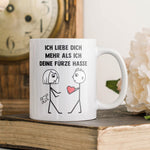 22Feels® Frauen Geschenk zum Jahrestag, Hochzeitstag, Valentinstag etc. - Tasse mit Spruch (Weiss, 320ml)-Weisse Tasse 320ml-22Feels