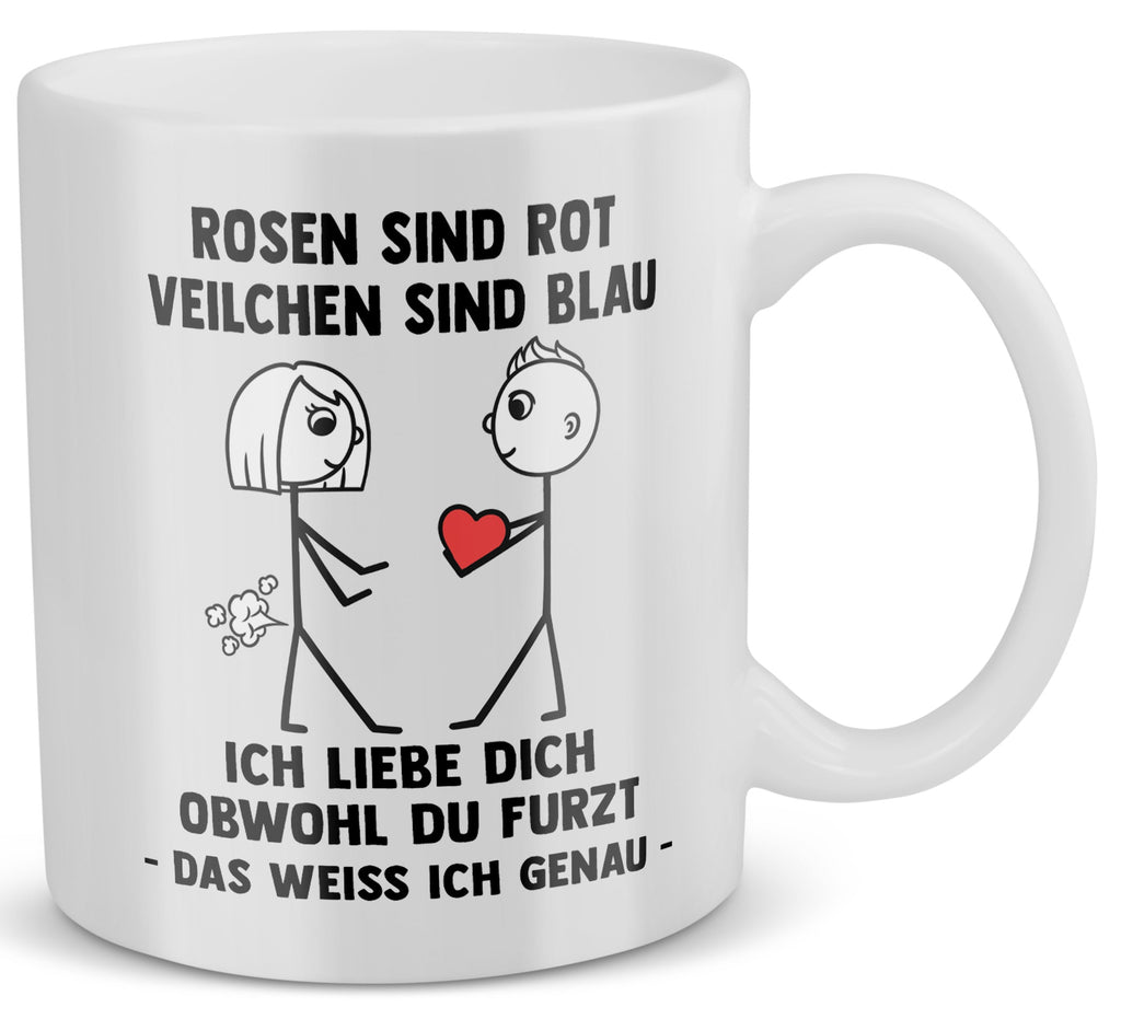 22Feels® Frauen Geschenk zum Jahrestag, Hochzeitstag, Valentinstag etc. - Tasse mit Spruch (Weiss, 320ml)-Weisse Tasse 320ml-22Feels
