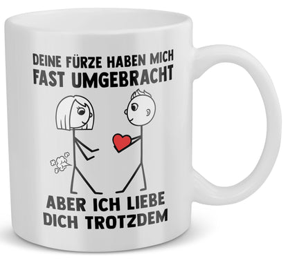 22Feels® Frauen Geschenk zum Jahrestag, Hochzeitstag, Valentinstag etc. - Tasse mit Spruch (Weiss, 320ml)-Weisse Tasse 320ml-22Feels