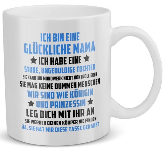 22Feels® Geschenk für Mama von Tochter - Tasse mit Spruch: Leg Dich Mit Dir An (Weiss, 320ml)-Weisse Tasse 320ml-22Feels