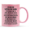 22Feels® Mama Geschenk von Tochter - Glitzertasse mit Spruch (Pink, 320ml)-Glitzertasse Pink 320ml-22Feels