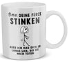 22Feels® ORIGINAL Geschenk-Tasse mit Spruch - Oma, Deine Fürze Stinken (Weiss, 320ml)-Weisse Tasse 320ml-22Feels