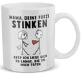 22Feels® Geschenk für Mama von Sohn - Tasse mit Spruch (Weiss, 320ml)-Weisse Tasse 320ml-22Feels