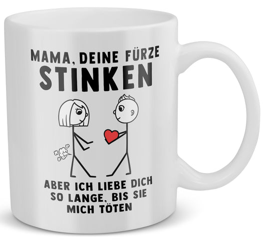 22Feels® Geschenk für Mama von Sohn - Tasse mit Spruch (Weiss, 320ml)-Weisse Tasse 320ml-22Feels