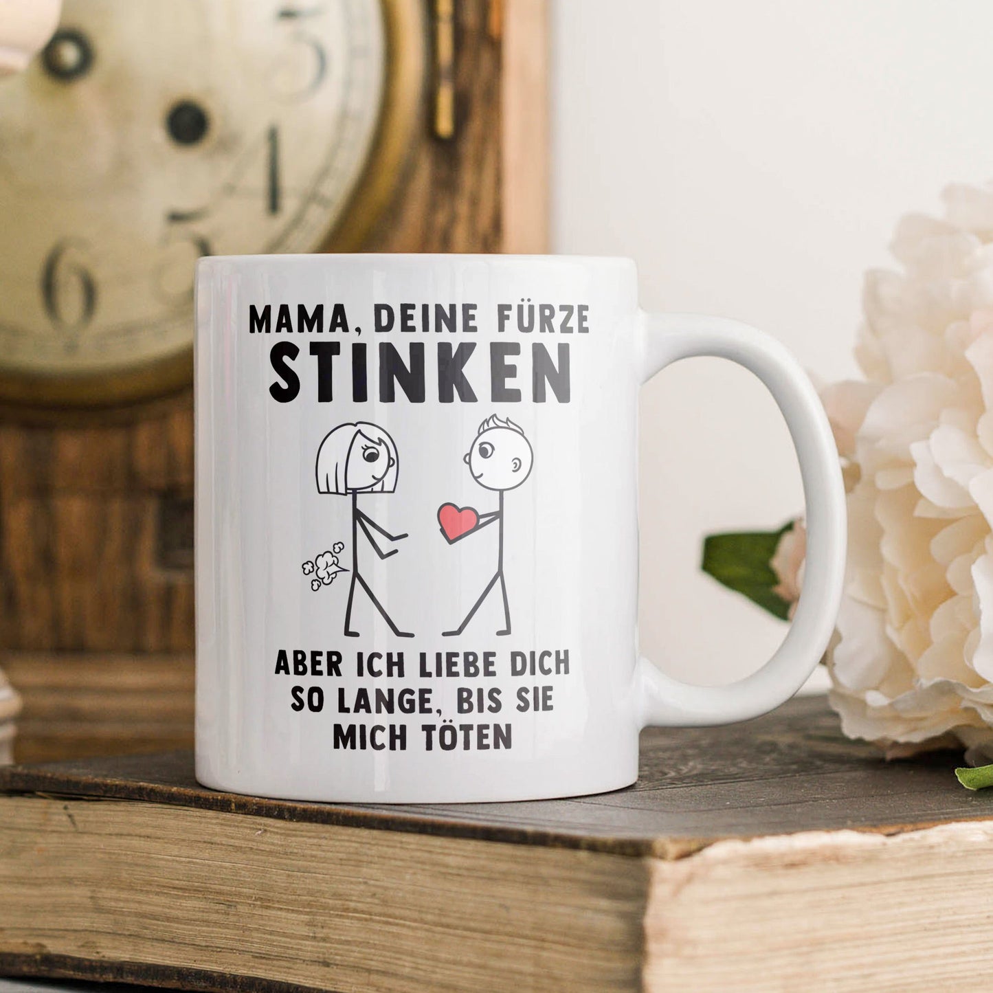 22Feels® Geschenk für Mama von Sohn - Tasse mit Spruch (Weiss, 320ml)-Weisse Tasse 320ml-22Feels