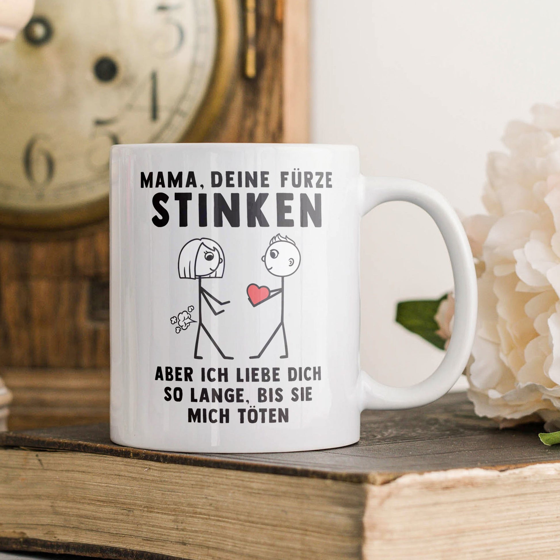 22Feels® Geschenk für Mama von Sohn - Tasse mit Spruch (Weiss, 320ml)-Weisse Tasse 320ml-22Feels