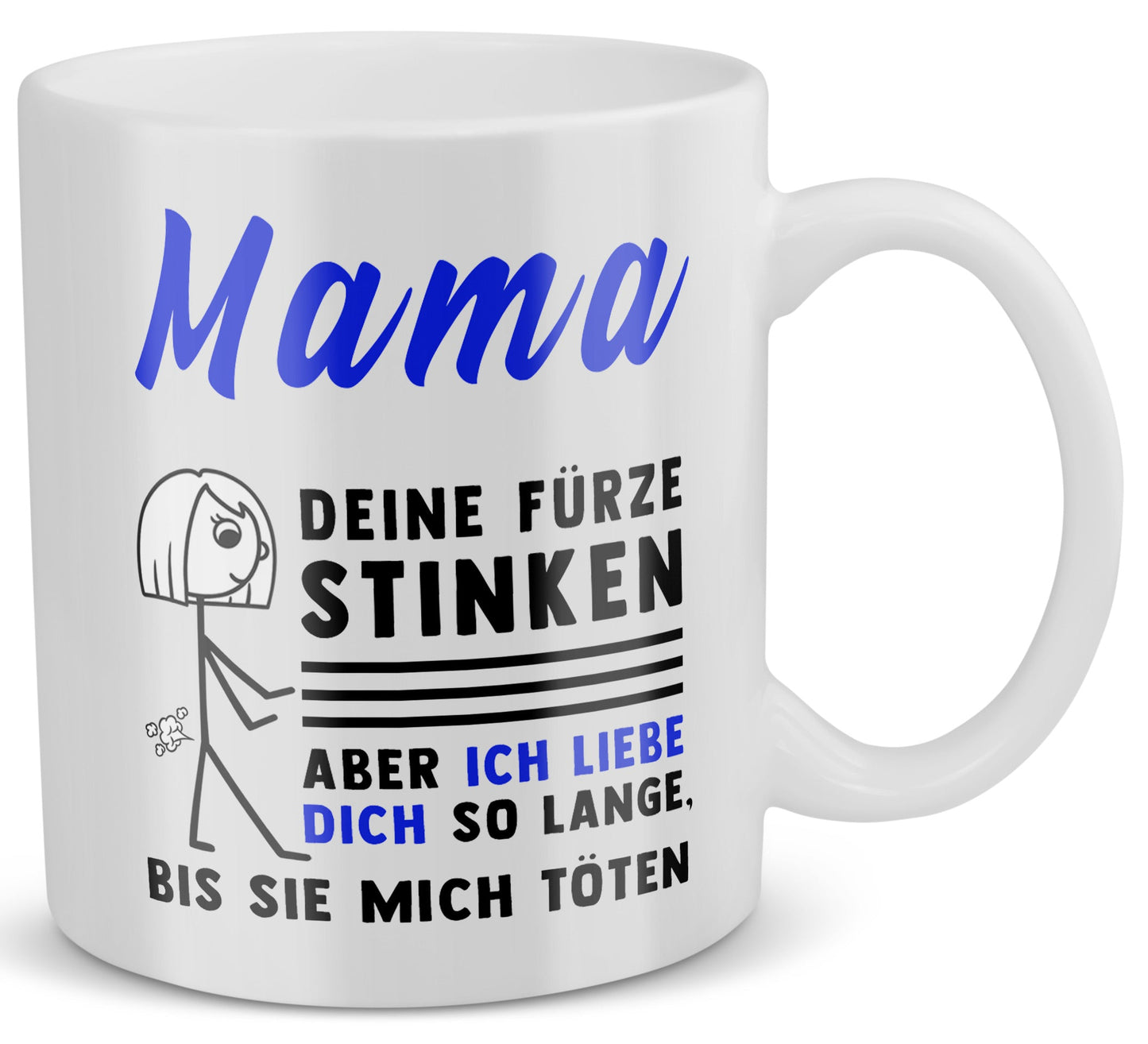 22Feels® Geschenk für Mamas - Tasse mit Spruch (Weiss, 320ml)-Weisse Tasse 320ml-22Feels