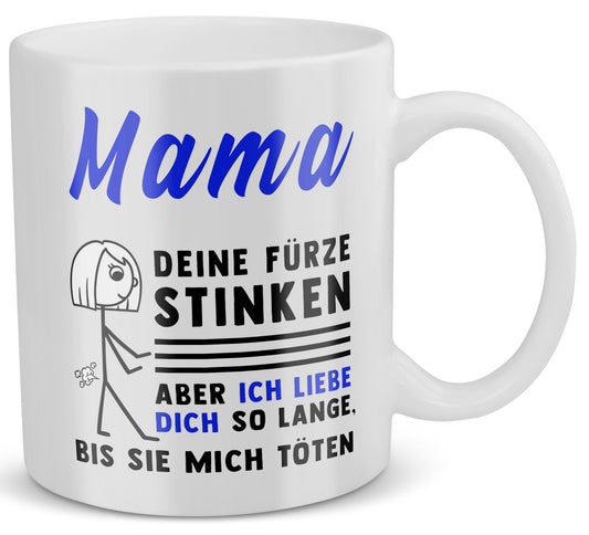 22Feels® Geschenk für Mamas - Tasse mit Spruch (Weiss, 320ml)-Weisse Tasse 320ml-22Feels