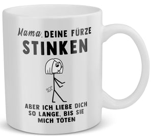 22Feels® Geschenk für Mamas - Tasse mit Spruch (Weiss, 320ml)-Weisse Tasse 320ml-22Feels
