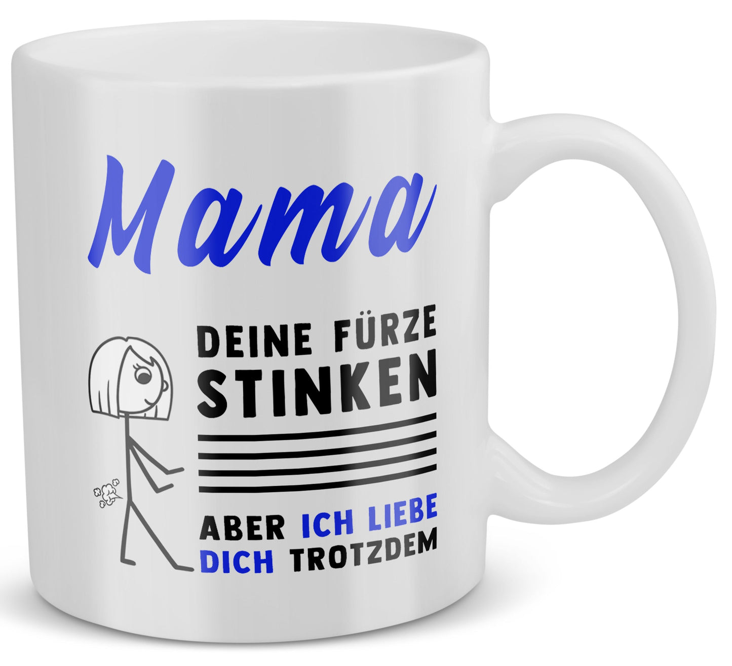 22Feels® Geschenk für Mamas - Tasse mit Spruch (Weiss, 320ml)-Weisse Tasse 320ml-22Feels