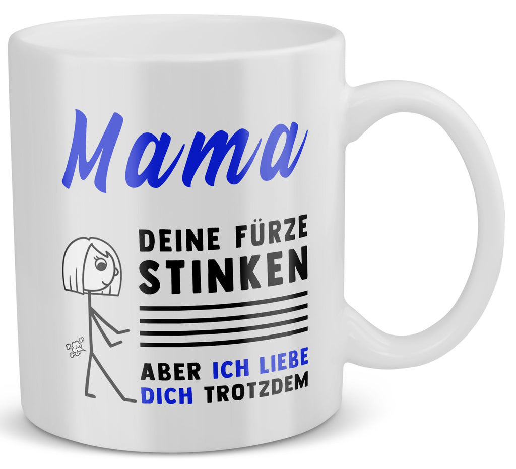 22Feels® Geschenk für Mamas - Tasse mit Spruch (Weiss, 320ml)-Weisse Tasse 320ml-22Feels