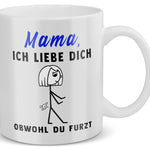22Feels® Geschenk für Mamas - Tasse mit Spruch (Weiss, 320ml)-Weisse Tasse 320ml-22Feels
