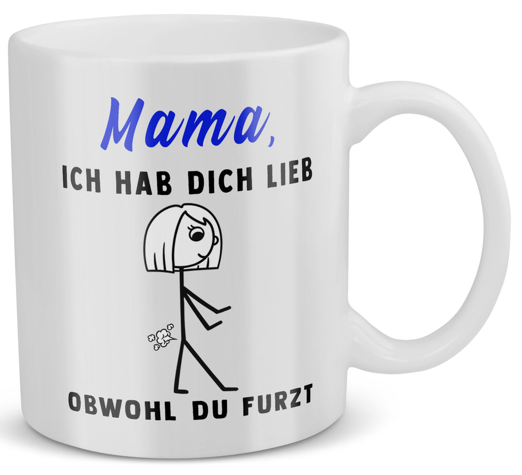 22Feels® Geschenk für Mamas - Tasse mit Spruch (Weiss, 320ml)-Weisse Tasse 320ml-22Feels