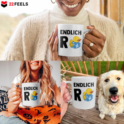 22Feels® Renteintritt Geschenk für Männer - Tasse mit Spruch (Weiss, 320ml)-Weisse Tasse 320ml-22Feels