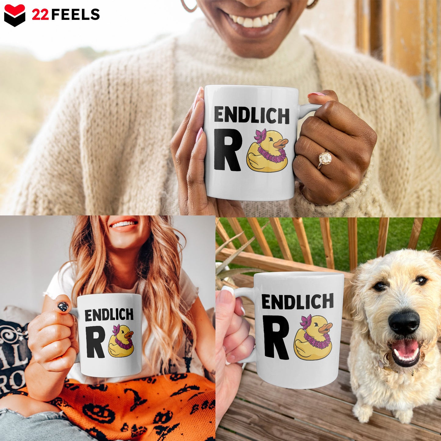 22Feels® Renteintritt Geschenk für Frauen - Tasse mit Spruch (Weiss, 320ml)-Weisse Tasse 320ml-22Feels