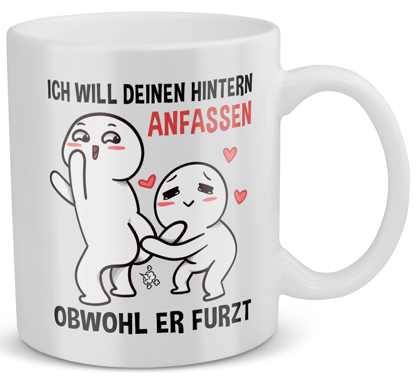 22Feels® Paar Geschenk zum Jahrestag, Hochzeitstag, Valentinstag etc. - Tasse mit Spruch (Weiss, 320ml)-Weisse Tasse 320ml-22Feels
