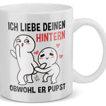22Feels® Paar Geschenk zum Jahrestag, Hochzeitstag, Valentinstag etc. - Tasse mit Spruch (Weiss, 320ml)-Weisse Tasse 320ml-22Feels