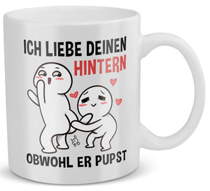22Feels® Paar Geschenk zum Jahrestag, Hochzeitstag, Valentinstag etc. - Tasse mit Spruch (Weiss, 320ml)-Weisse Tasse 320ml-22Feels