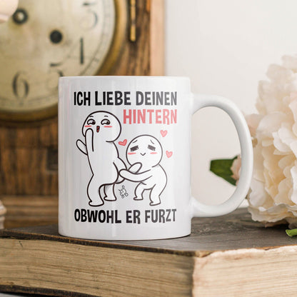 22Feels® Paar Geschenk zum Jahrestag, Hochzeitstag, Valentinstag etc. - Tasse mit Spruch (Weiss, 320ml)-Weisse Tasse 320ml-22Feels