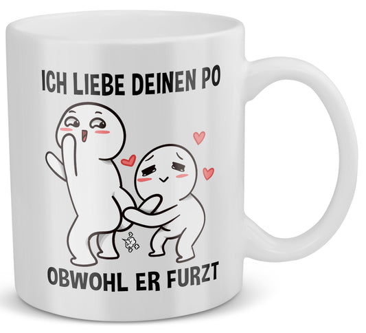 22Feels® Paar Geschenk zum Jahrestag, Hochzeitstag, Valentinstag etc. - Tasse mit Spruch (Weiss, 320ml)-Weisse Tasse 320ml-22Feels