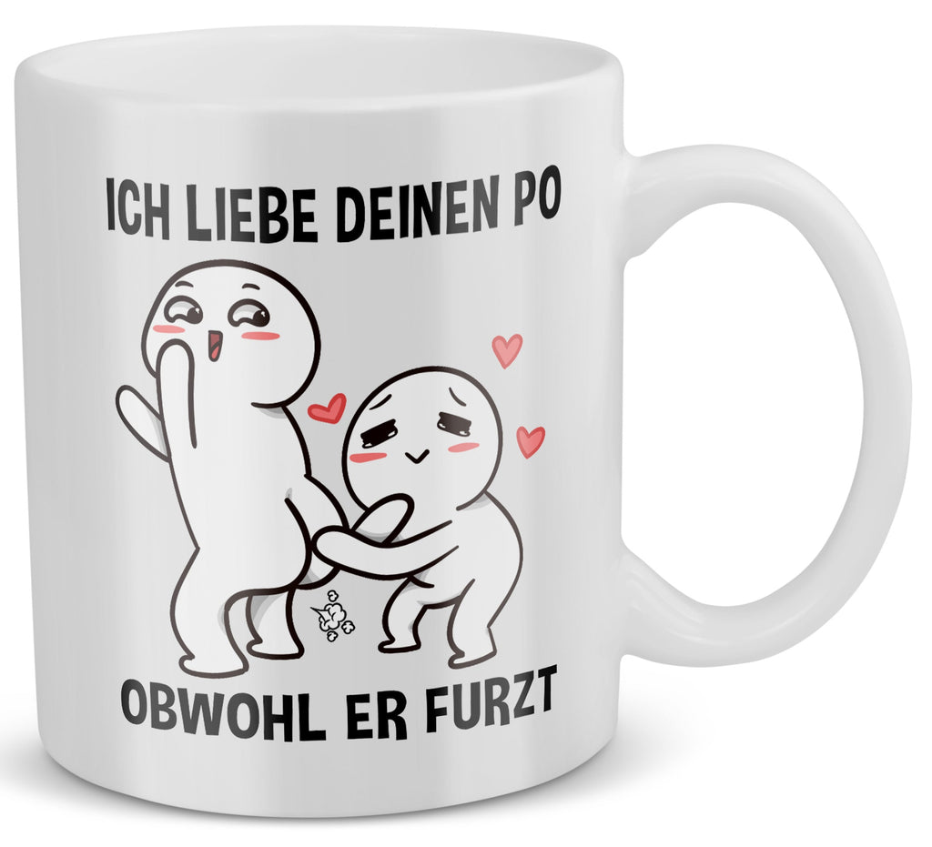 22Feels® Paar Geschenk zum Jahrestag, Hochzeitstag, Valentinstag etc. - Tasse mit Spruch (Weiss, 320ml)-Weisse Tasse 320ml-22Feels