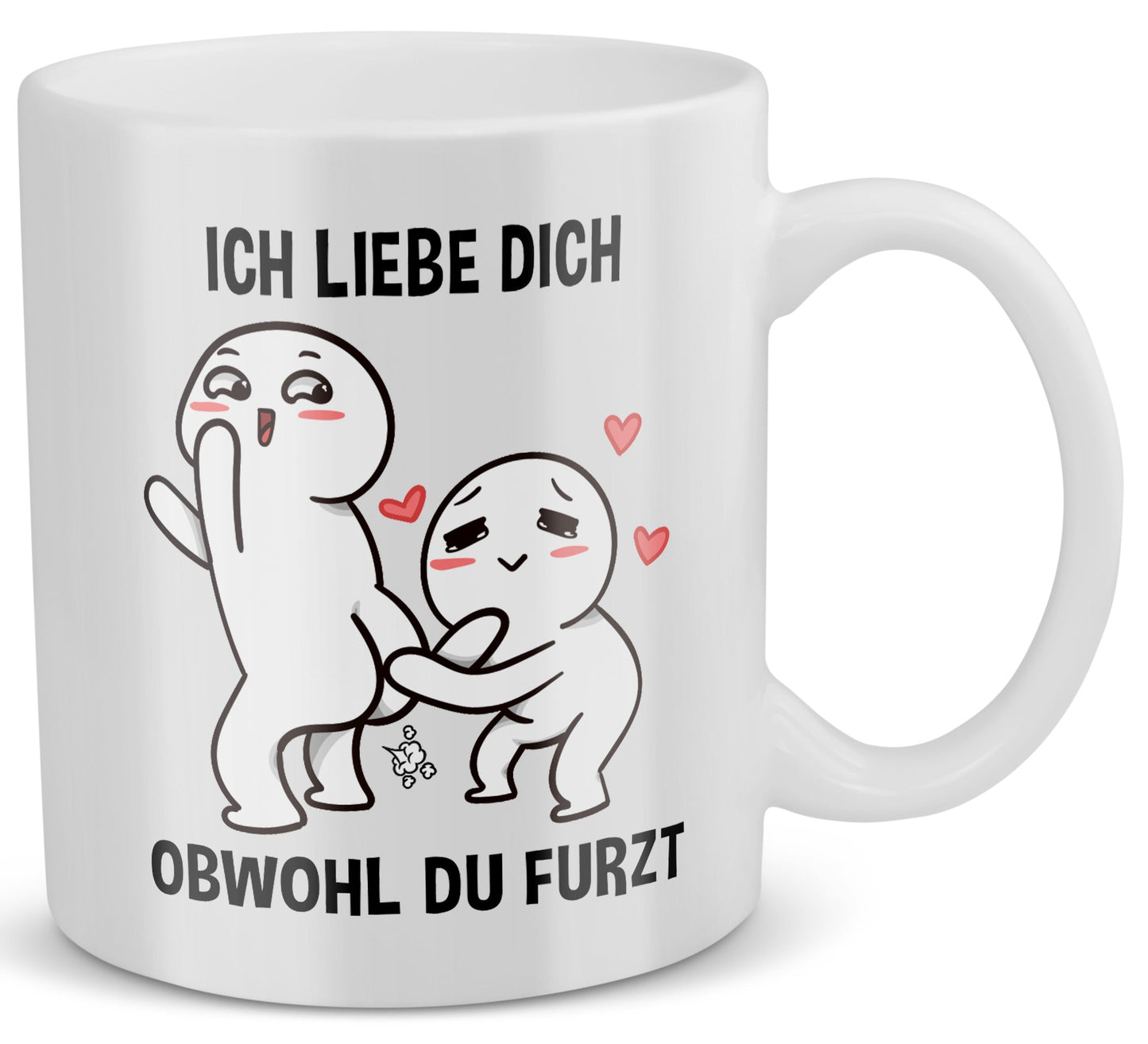 22Feels® Paar Geschenk zum Jahrestag, Hochzeitstag, Valentinstag etc. - Tasse mit Spruch (Weiss, 320ml)-Weisse Tasse 320ml-22Feels