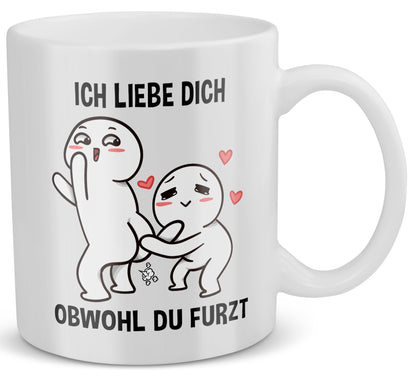 22Feels® Paar Geschenk zum Jahrestag, Hochzeitstag, Valentinstag etc. - Tasse mit Spruch (Weiss, 320ml)-Weisse Tasse 320ml-22Feels
