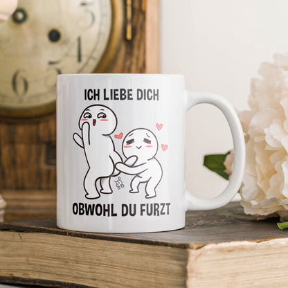 22Feels® Paar Geschenk zum Jahrestag, Hochzeitstag, Valentinstag etc. - Tasse mit Spruch (Weiss, 320ml)-Weisse Tasse 320ml-22Feels