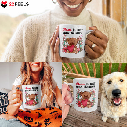 22Feels® Geschenk für Mamas - Tasse mit Spruch (Weiss, 320ml)-Weisse Tasse 320ml-22Feels