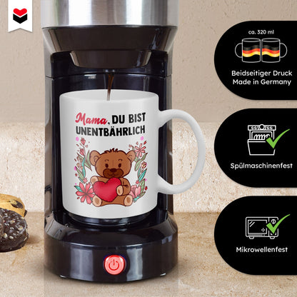 22Feels® Geschenk für Mamas - Tasse mit Spruch (Weiss, 320ml)-Weisse Tasse 320ml-22Feels