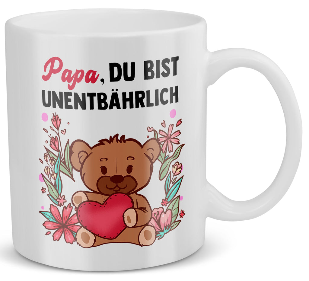 22Feels® Geschenk für Papas - Tasse mit Spruch (Weiss, 320ml)-Weisse Tasse 320ml-22Feels