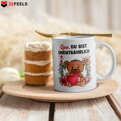 22Feels® Geschenk für Opas - Tasse mit Spruch (Weiss, 320ml)-Weisse Tasse 320ml-22Feels