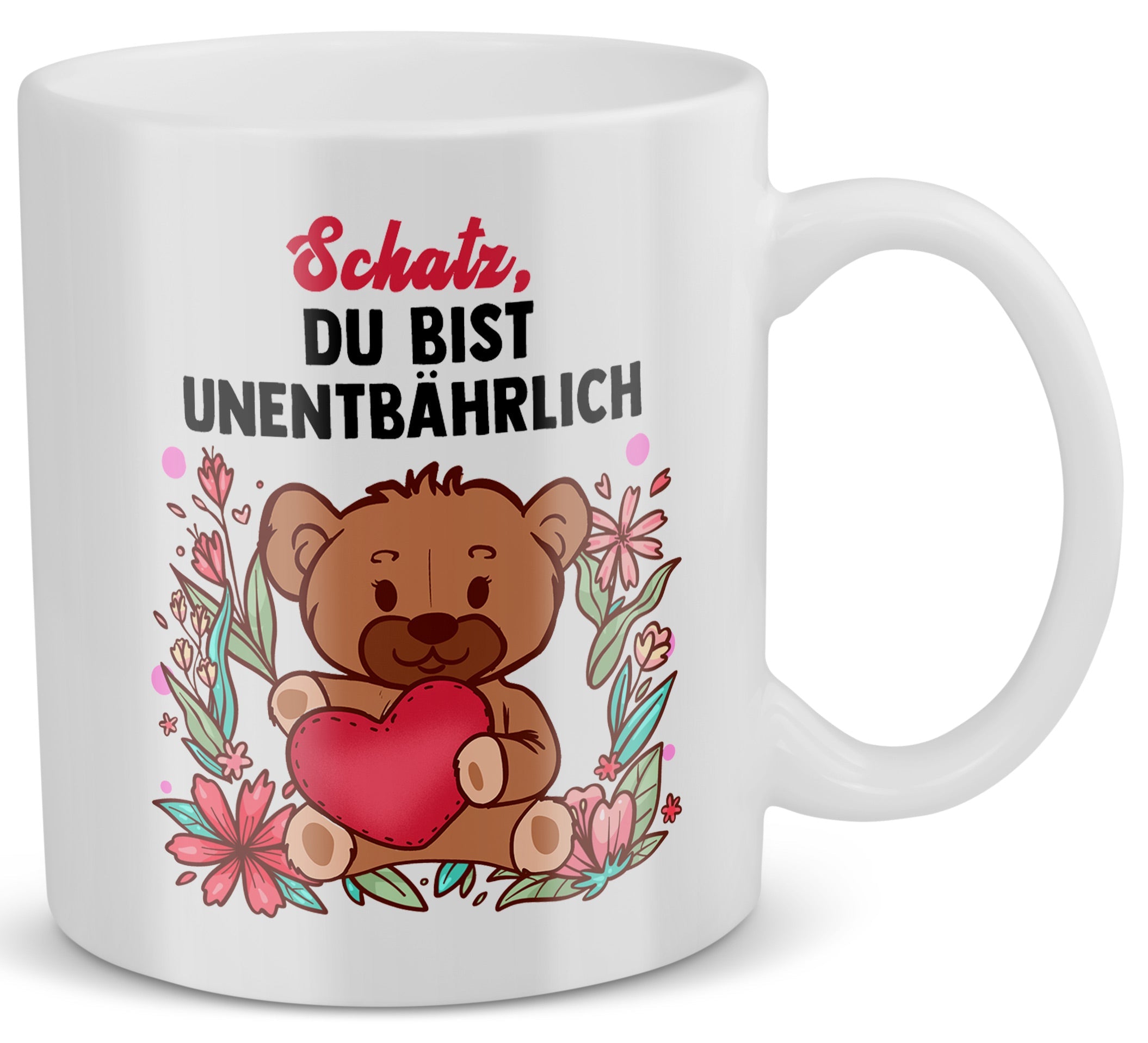 22Feels® Schatz Romantisches Geschenk für Frauen und Männer - Paar Tasse mit Spruch (Weiss, 320ml)-Weisse Tasse 320ml-22Feels