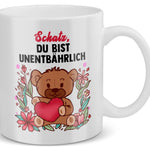 22Feels® Schatz Romantisches Geschenk für Frauen und Männer - Paar Tasse mit Spruch (Weiss, 320ml)-Weisse Tasse 320ml-22Feels