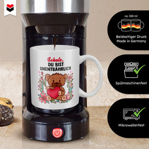 22Feels® Schatz Romantisches Geschenk für Frauen und Männer - Paar Tasse mit Spruch (Weiss, 320ml)-Weisse Tasse 320ml-22Feels