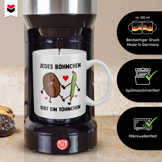 22Feels® Lustiges Geschenk für Pärchen - Paar Tasse mit Spruch (Weiss, 320ml)-Weisse Tasse 320ml-22Feels