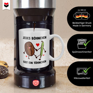 22Feels® Lustiges Geschenk für Pärchen - Paar Tasse mit Spruch (Weiss, 320ml)-Weisse Tasse 320ml-22Feels