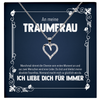 22Feels® Schatz Romantisches Geschenk für Frauen zum Jahrestag, Valentinstag, Hochzeitstag und co. - Echt Silber 925/000 Schmuckset: Herz Halskette mit Botschaftskarte-Schmuck mit Botschaftskarte - Herz21-22Feels
