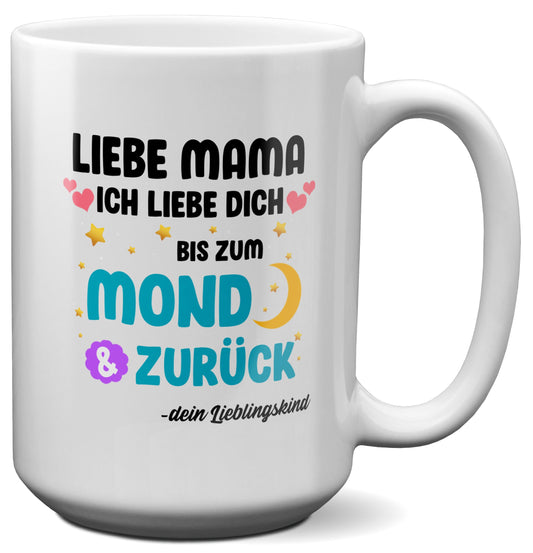 22Feels® Mama Geschenk - XL Tasse mit Spruch (Weiss, 440ml)-Weisse XL Tasse 440ml-22Feels