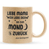 22Feels® Mama Geschenk - Glitzertasse mit Spruch (Gold, 320ml)-Glitzertasse Gold 320ml-22Feels