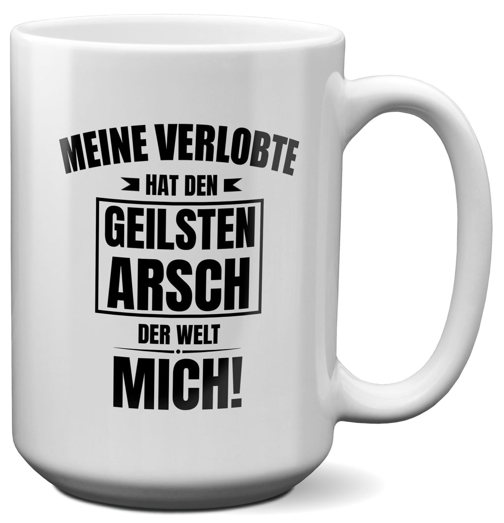22Feels® Verlobter Geschenk - XL Tasse mit Spruch (Weiss, 440ml)-Weisse XL Tasse 440ml-22Feels